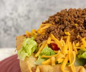 Close up of Olde Theater's Taco Salad