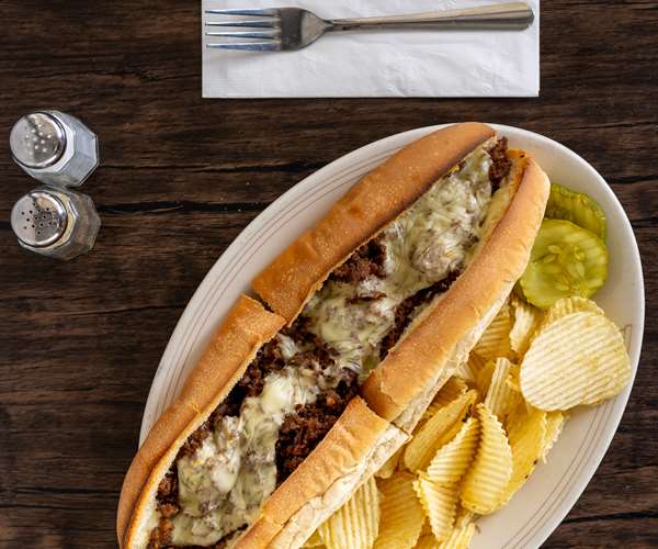 Philly Cheesesteak and Chips